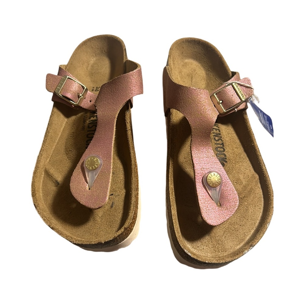Birkenstock Gizeh Washed Metallic Pink - Picture 2 of 5